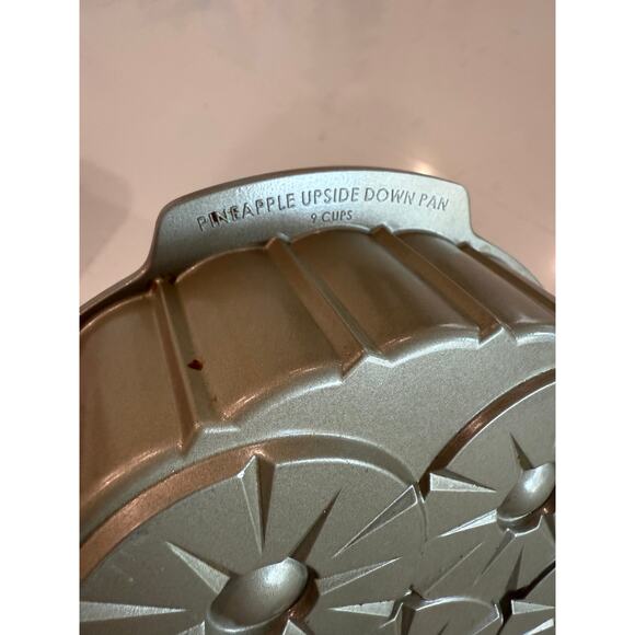 Gold Aluminum Pineapple Upside Down Cake Pan Tin Mold Pastry Kitchen Ware - Picture 3 of 3